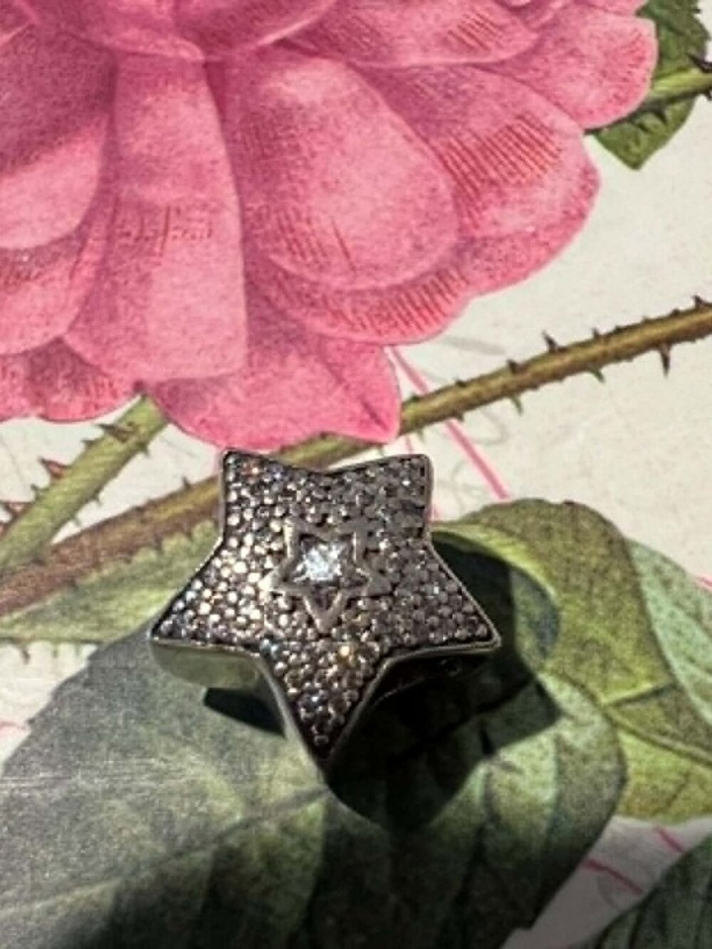Authentic Pandora Wishing Star Charm #791384CZ